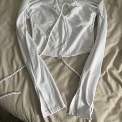 White Crop Top