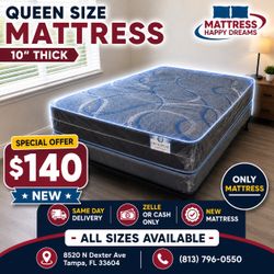 💥 Flash Sale! Brand New Queen Size Mattress | Factory Direct | Same-Day Pickup & Delivery Available
