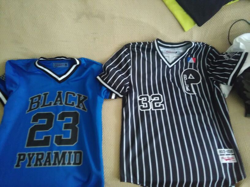Black pyramid Jersey made by Chris brown