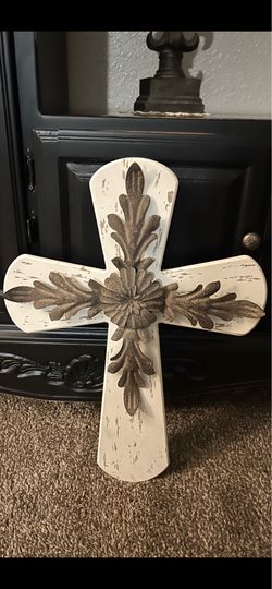Wood & Metal Cross!