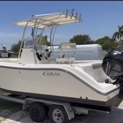 2018 Cobia 220 (No Trailer) – Garmin Fish Finder, Fresh Service, Priced to Sell