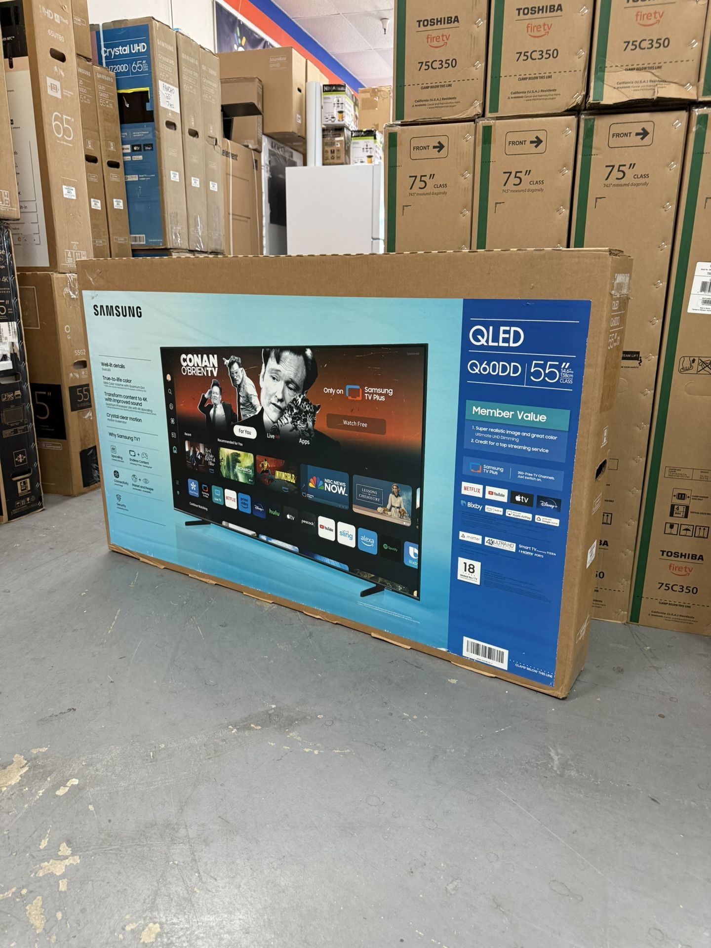 55” SAMSUNG QLED Q60D 4K SMART TV
