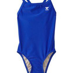 TYR Sport Girls' Solid Diamondback Swim Suit- size 24
