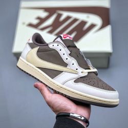 Jordan 1 Low Travs Scott Reverse Mocha