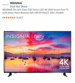 Insignia 58” 4K UHD Smart Fire TV – Like New