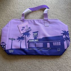 TRADER JOES PURPLE LARGE COOLER BAG! ✨