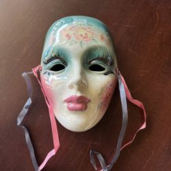 Blue 1980’s Ceramic Mask Collectible 
