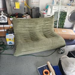 Green Bean Bag loveseat 