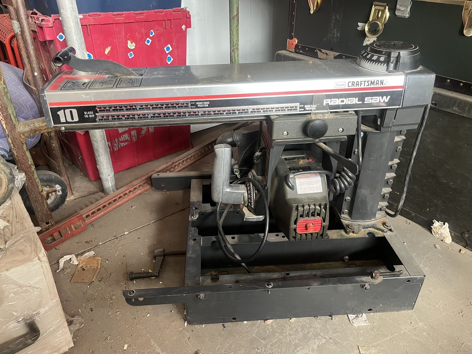 Craftsman 10” Radial Arm Saw W/rolling Stand