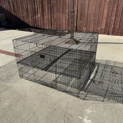 Double Door Collapsible Wire Puppy Crate