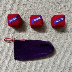 Vintage Klutz Hacky Sack Squares With Bag