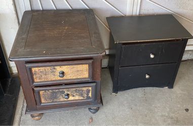 2  wooden bureaus