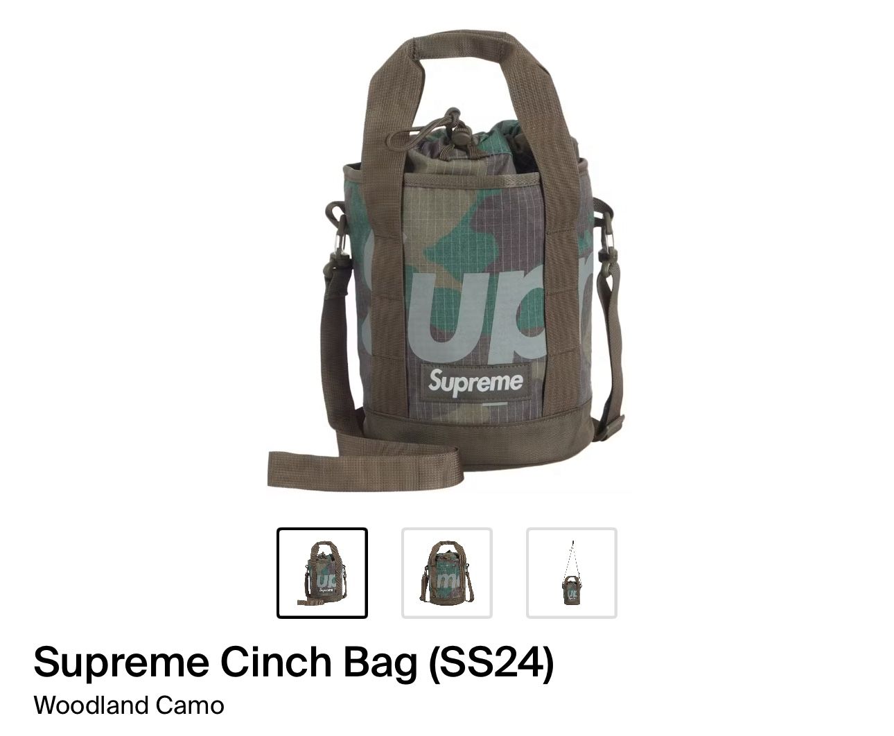 Supreme Cinch Bag SS24