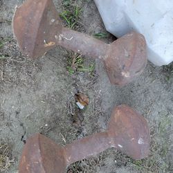 Vintage Old Timey Dumbells