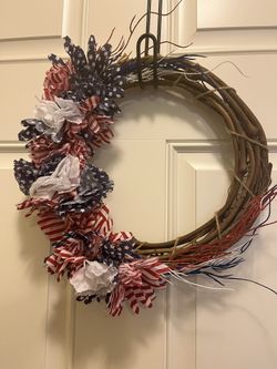 Patriotic Grapevine Wreath