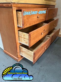 Six drawer dresser pinewood oak new chest cajonera nueva