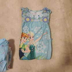 Disney Frozen Long Sleeve Night Gown Size 5/6