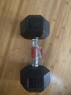 Single 25 lb dumbbell , new