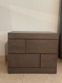 Modern Walnut 2 Drawer Nightstands (Set of 2) – Wayfair Style