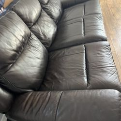 Couch With Recliner + Charger Port