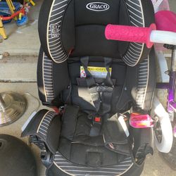 Graco Car seat, Girl Bike, Basketball Hoop, Storage