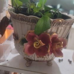 Porcelain Rose Bowl/Flower Pot