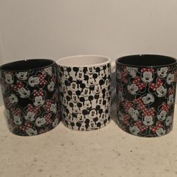 Three Disney mugs. 14oz size