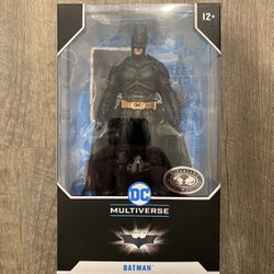 In Hand, Brand New, Never Opened McFarlane DC Multiverse The Dark Knight  - Batman with Wired Cape - Sky Chase - Platinum Edition - 7” Action Figure