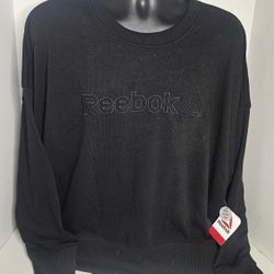Reebok Feels Good Black Active Sweatshirt  Womens 3XL 