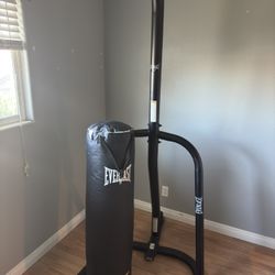 Everlast Punching Bag + Hanging Stand 
