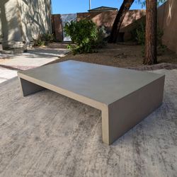 RH Cabrera Waxed Concrete Coffee Table - Free Delivery