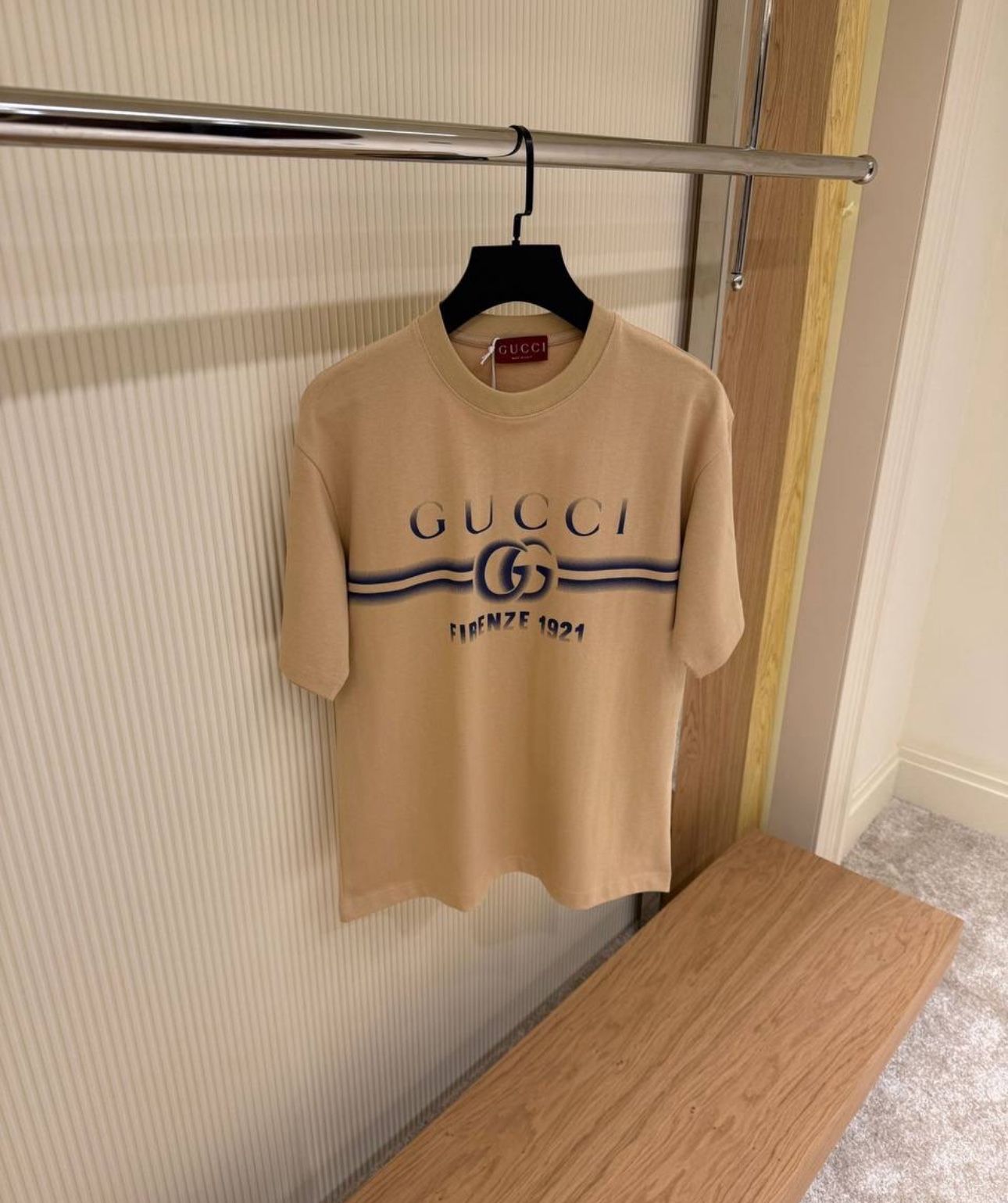 GUCCI T SHIRT MEN BROWN COLOUR