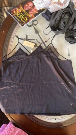 XL EKOUAE black satin camisole top.