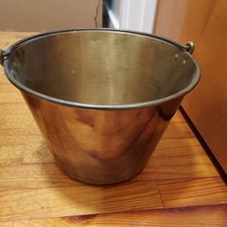 2 Antique Brass Buckets