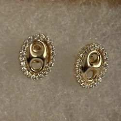 Gucci Link Earring Stubs Gold