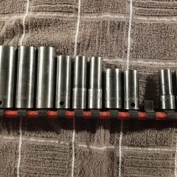 Matco 3/8 Metric Impacts And Socket Rail