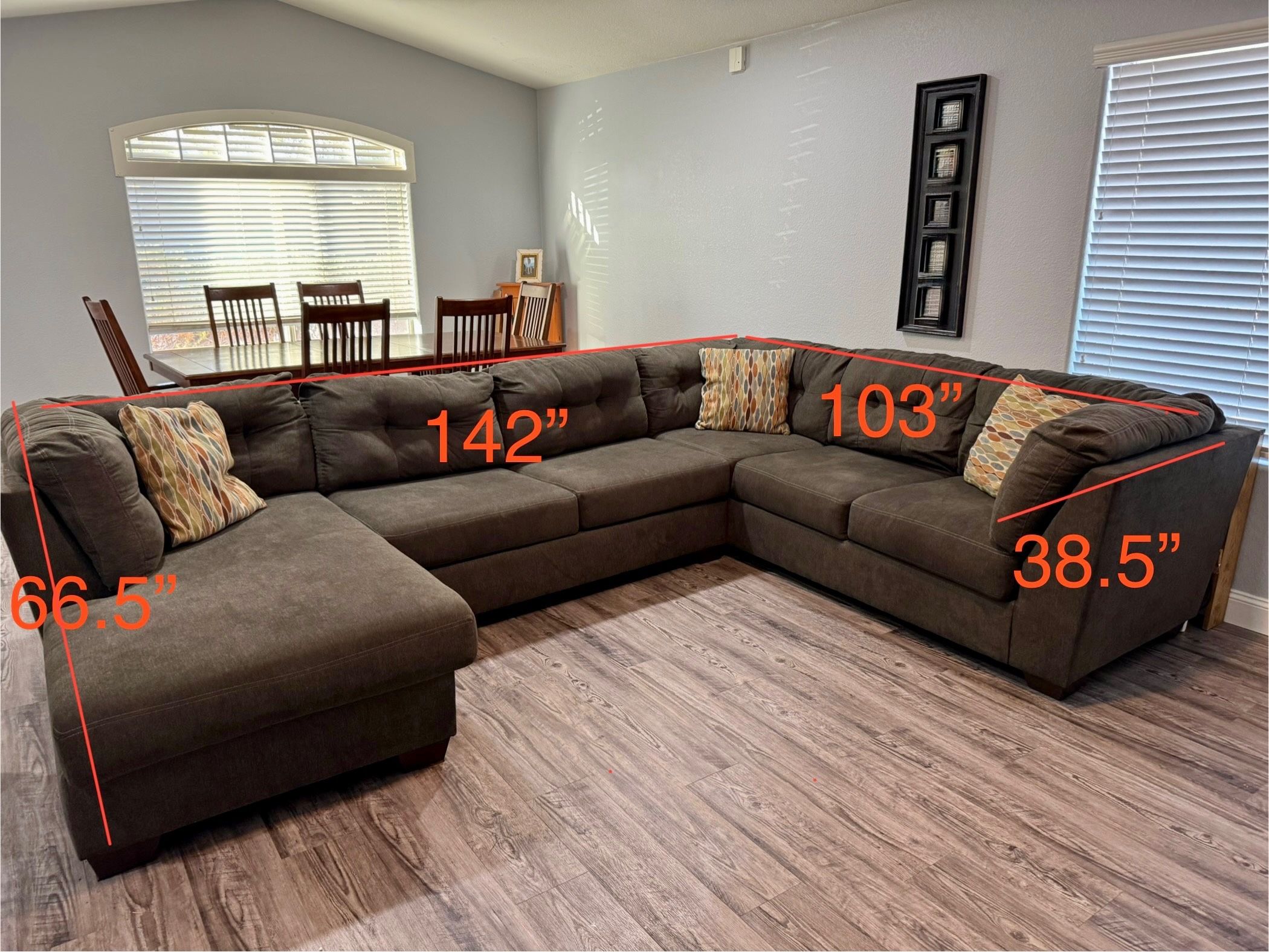 Sofa sleeper sectional with chaise