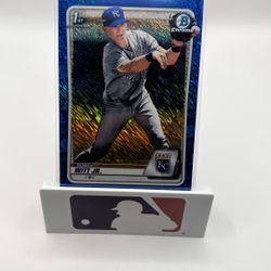 2020 Bowman Bobby Witt Jr. /150 Blue Shimmer
