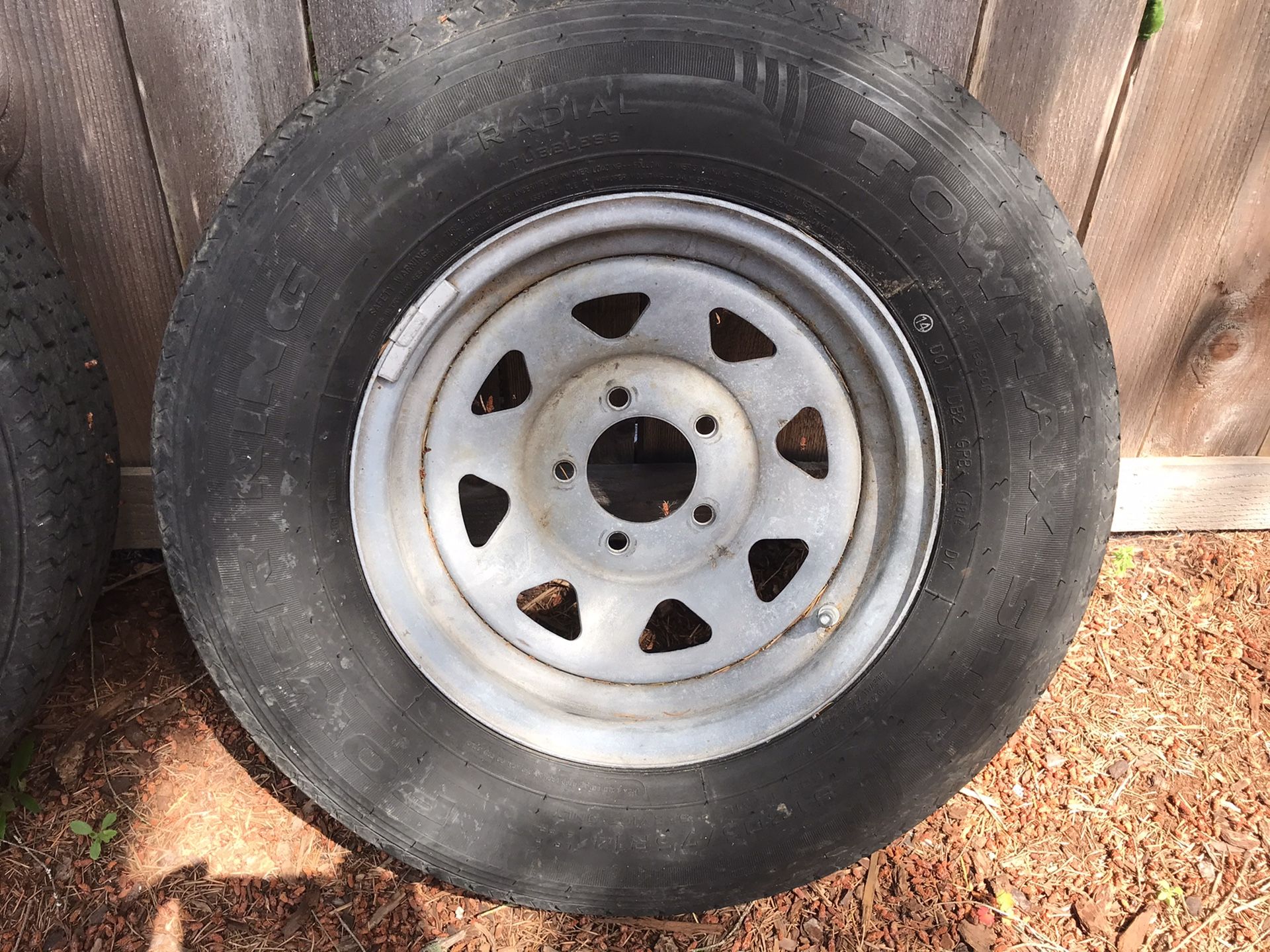 4 Galvanized 5 Lug 14” Trailer Wheels Tires for Sale in Bremerton, WA
