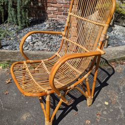 Vintage Rattan Armchair 