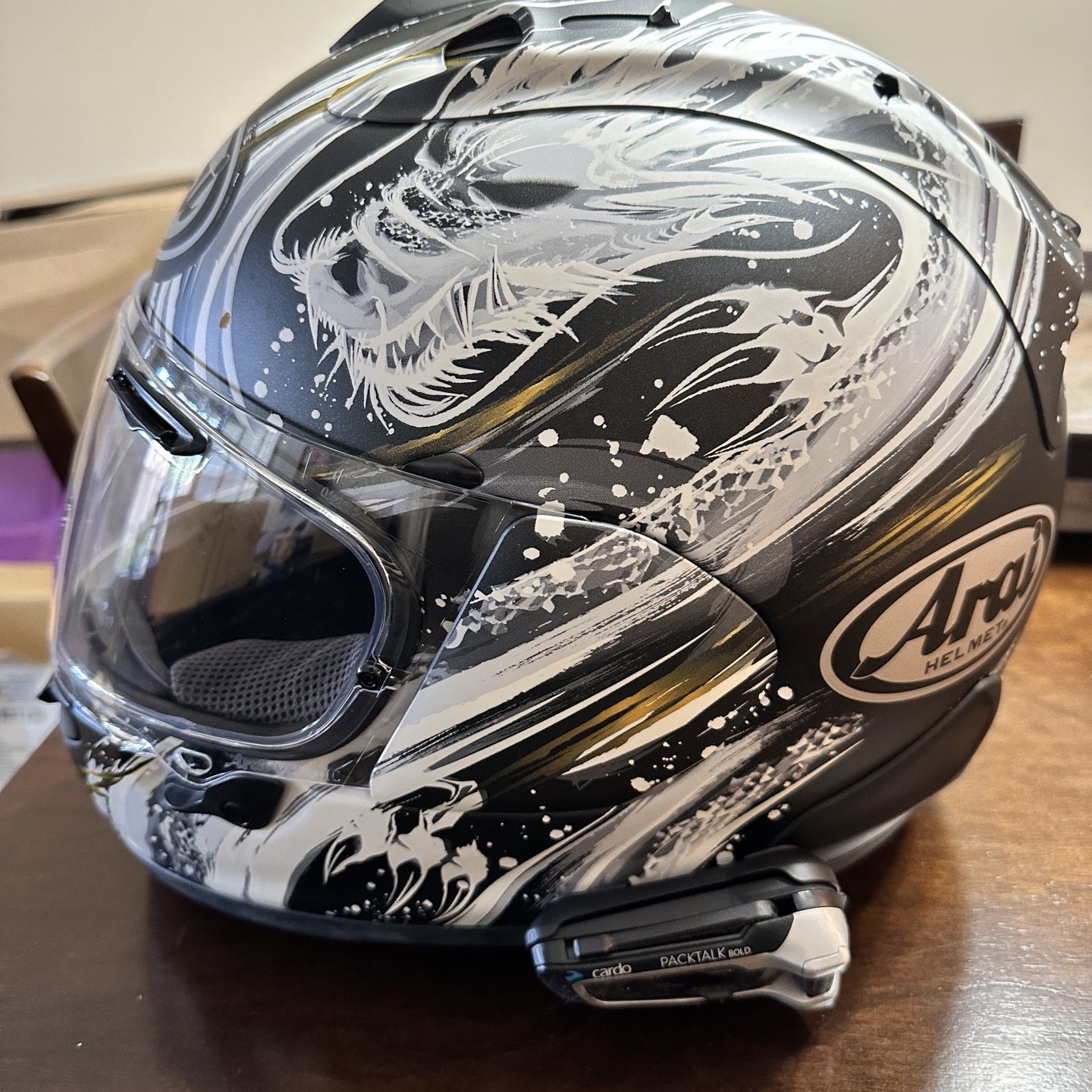 american flag bell helmet Arai Signet-X Helmet - US Flag - Black Frost