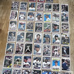 Dodgers baseball cards Lot Of 52