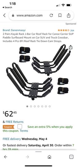 Univsal Kayak Racks 2 Sets / Box