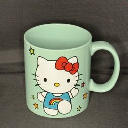 Hello Kitty Sanrio Rainbow Ceramic Mug / Cup 16oz Brand New
