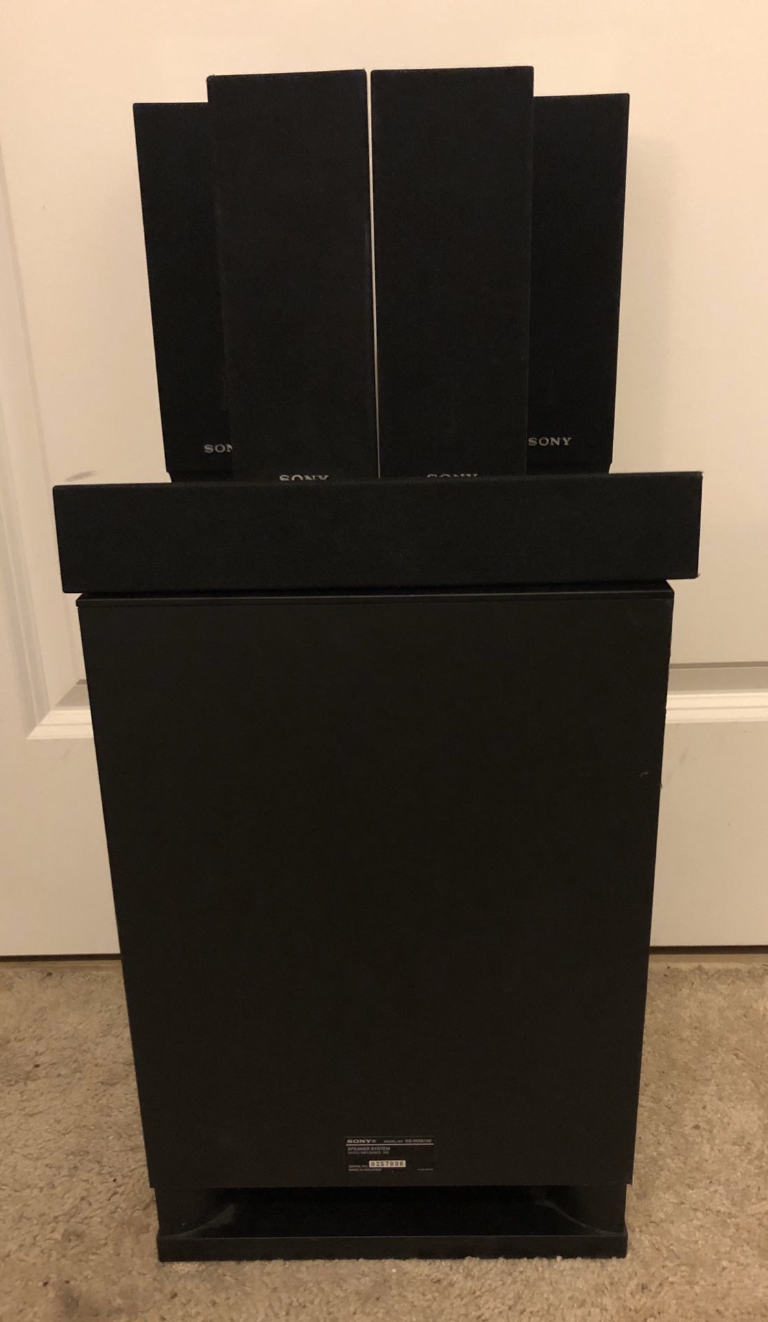 SONY SS-WSB102 5 Piece HomeTheater Surround Speaker System