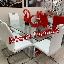 New Dining Table Set 63x35