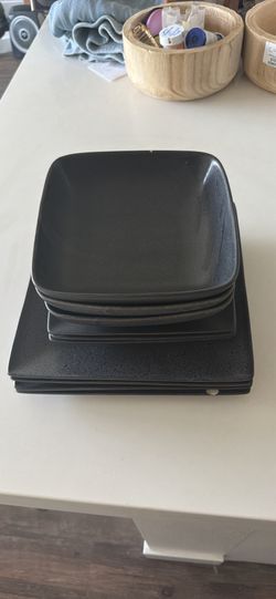 Black Dishwear Set Ceramic