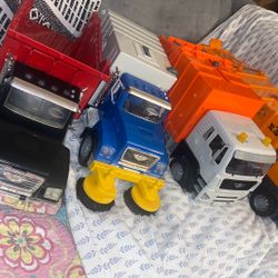 Bruder And Driven By Battat Trucks 