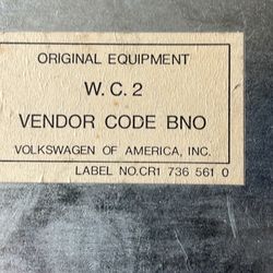 Original radio out of a Volkswagen fox