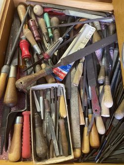 Assorted Metal And Wood Files